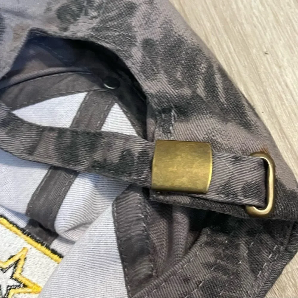 US Army Grey Tie Dye Baseball Hat